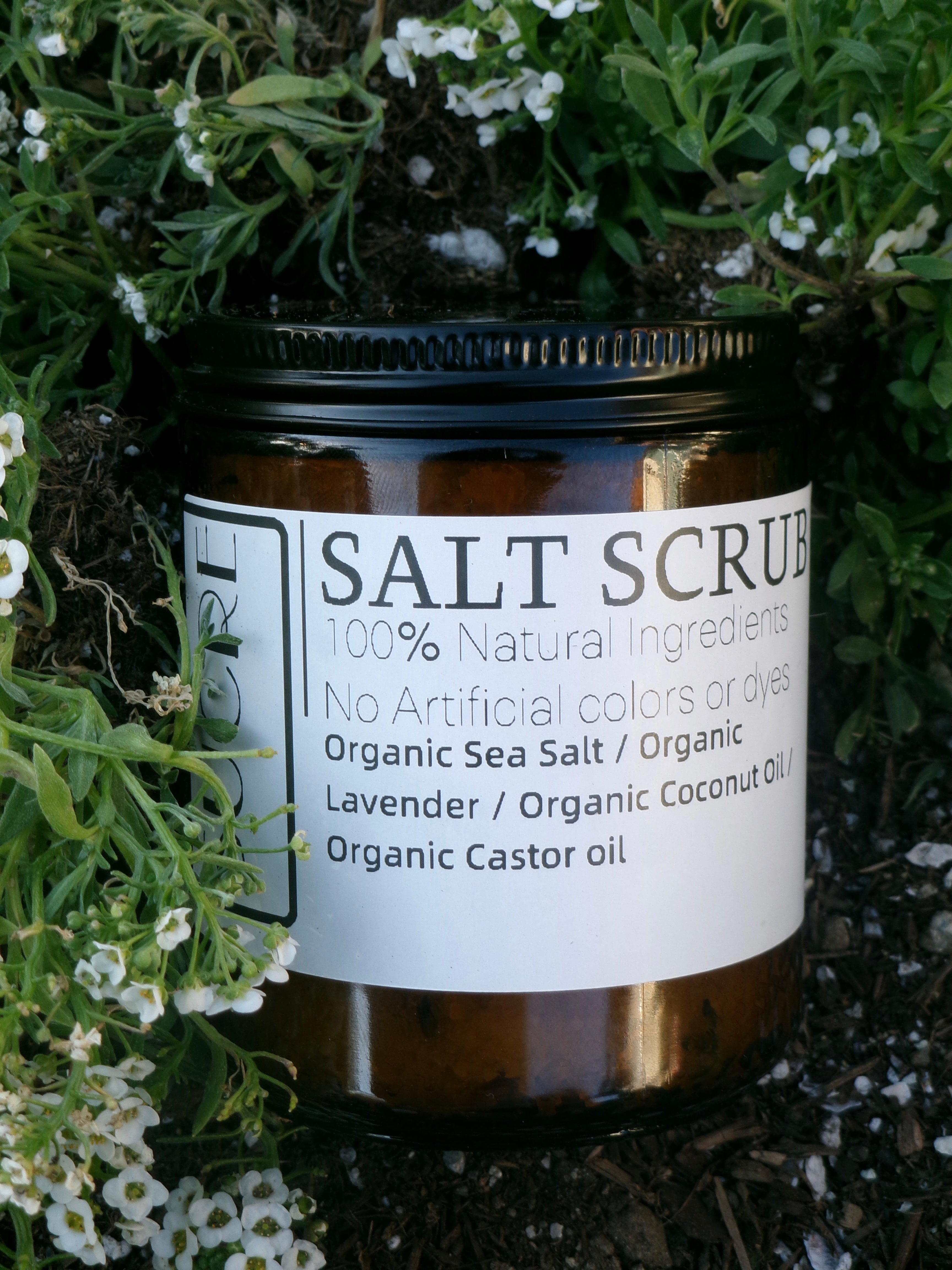 Organic Salt Scrub + Organic Lavender